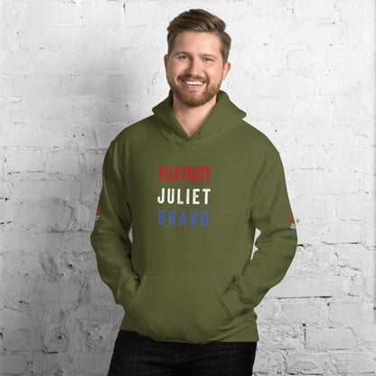 Foxtrot Juliet Bravo Gildan Hooded Sweatshirt