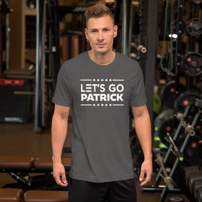 Irish Let's Go Patrick (Brandon) Shamrock Premium Bella Canvas Short-Sleeve  T-Shirt  : Small-5XL