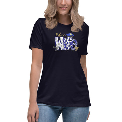 Police Wife Premium Bella Canvas Women's Relaxed T-Shirt