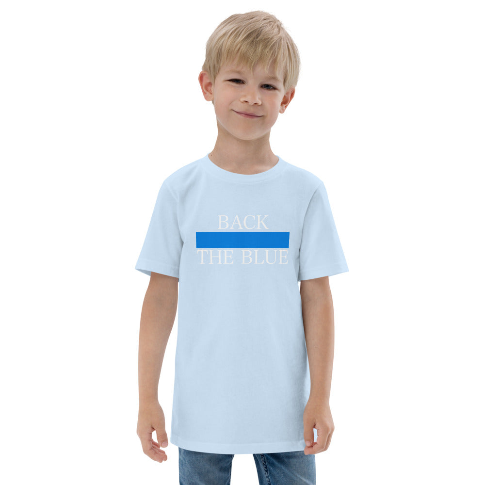 Back The Blue Thin Blue Line Youth Jersey T-Shirt